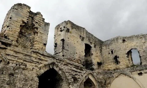 Panoramic view from Valkenburg Castle Stock Photos