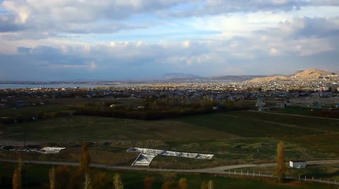 Panoramic View of the Van, Turkey. Stockbeeldmateriaal 37661171