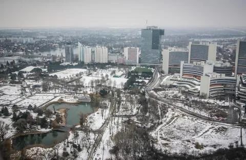 Panoramic view of Vienna Stock Photos