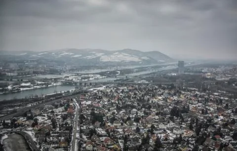 Panoramic view of Vienna Stock Photos