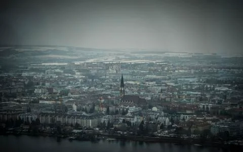 Panoramic view of Vienna Stock Photos