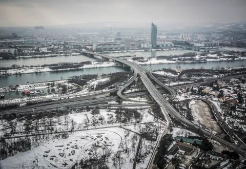 Panoramic view of Vienna Stock Photos