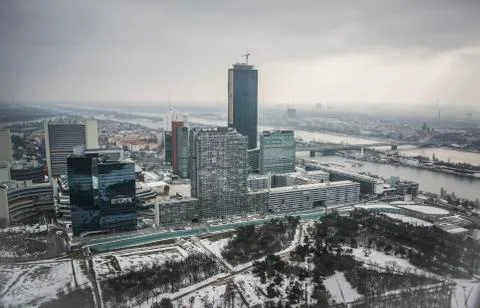 Panoramic view of Vienna Stock Photos