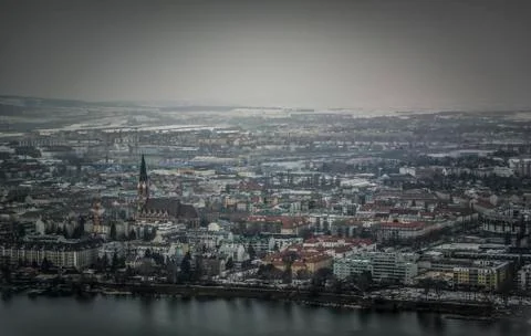 Panoramic view of Vienna Stock Photos