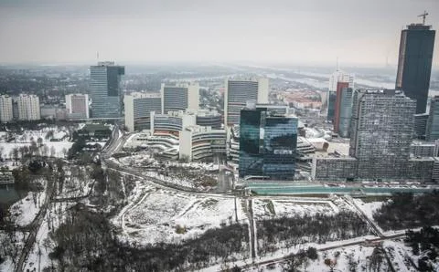 Panoramic view of Vienna Stock Photos