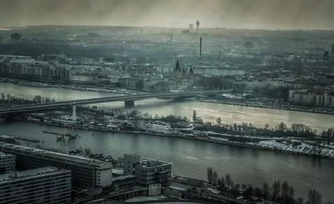 Panoramic view of Vienna Stock Photos