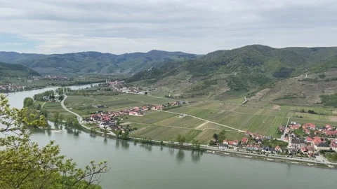 Panoramic view from the viewpoint ferdinandswarte Stock Footage 153535026