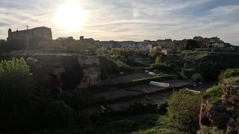Panoramic view of the Villa de Agreda in the province of Soria Stock Footage 314284508