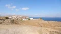 Panoramic view of villages located on tops of hills around Aegean sea, Santorini HD Footage