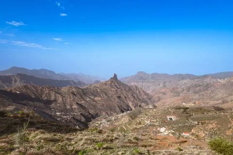 Panoramic View To The Western Mountains Stock Photos