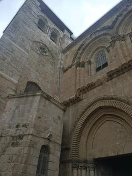 Panoramic view on the Western Wall, the ancient limestone wall in the Old City Stock Photos