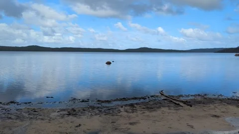 Panoramic view of the Wilson Inlet in Denmark, Western Australia 库存影片 277602702