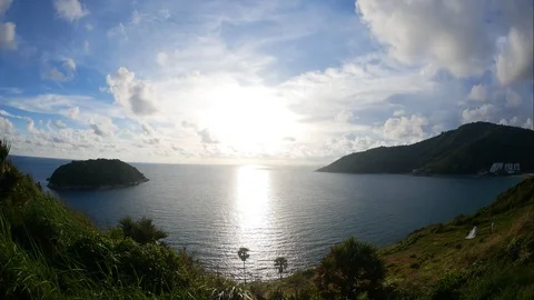 Panoramic view at windmill viewpoint. Stock Footage 95138159