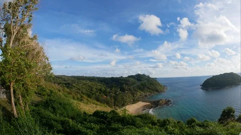 Panoramic view at windmill viewpoint. Stock Footage 95138198