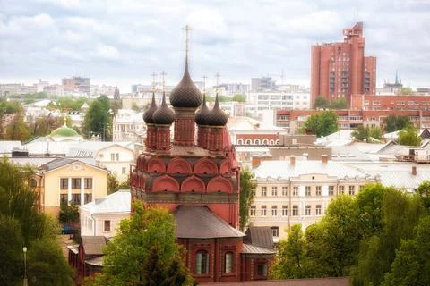 Panoramic view of Yaroslavl Stock Photos