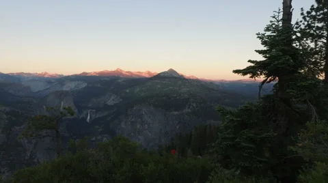 Panoramic View of Yosemite from Glacier Point Stock-Footage 65320040