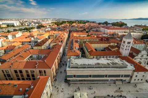 Panoramic view of Zadar Stock Photos