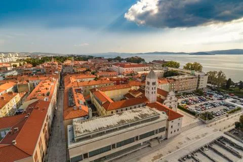 Panoramic view of Zadar Stock Photos