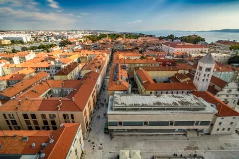 Panoramic view of Zadar Stock Photos