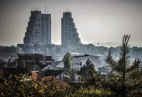 Panoramic view from Zvezdara Stock Photos