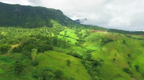 The panoramic views of the beautiful cloudy. Stock Footage 57094089