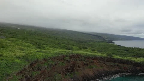 Panoramic Views of Manini Beach and its Surroundings by Drone Vídeo Stock 165172742