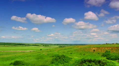 Panoramic views of meadows Stock Footage 50888395