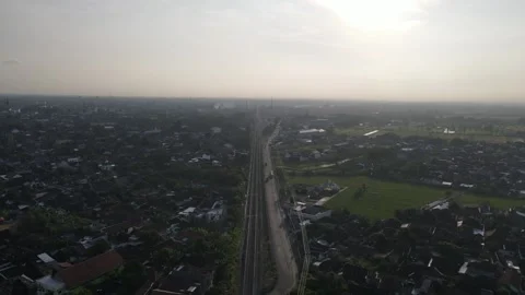 Panoramic views in the middle of the city Stock Footage 259936820