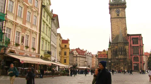 Panoramic views Prague in Czech Republic Stock Footage 31817672