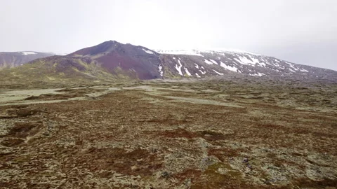 Panoramic Wallpaper View of Mountainous Snowy Peaks Stock Footage 156890195