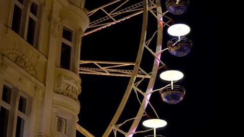 Panoramic wheel on Christmas. Video stock 171657091
