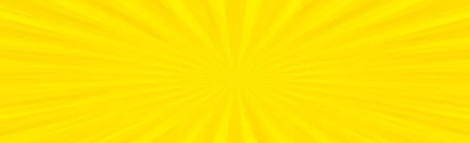 Panoramic yellow comic zoom with lines - Vector Stock Illustration