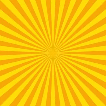 Panoramic yellow comic zoom with lines - Vector Stock Illustration