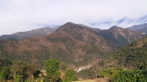 Panoraming mountain landscape Vídeo Stock 46740910