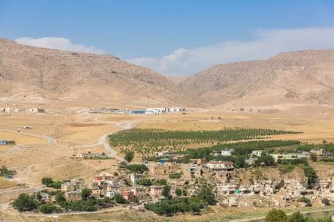 Panoranic view of Hasankeyf landscape Foto stock