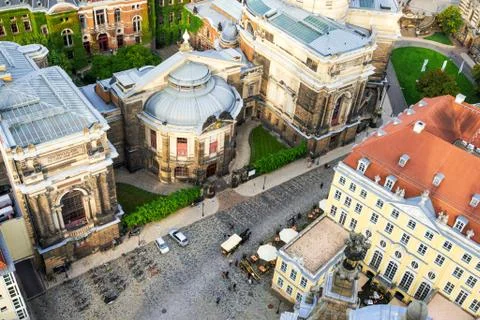 Panormaview of Dresden in Germany Stock Photos