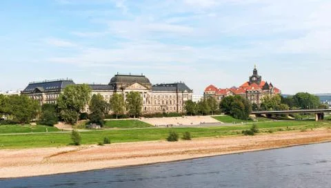 Panormaview of Dresden in Germany Stock Photos