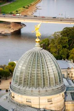 Panormaview of Dresden in Germany Stock Photos