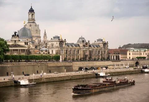 Panormaview of Dresden in Germany Stock Photos