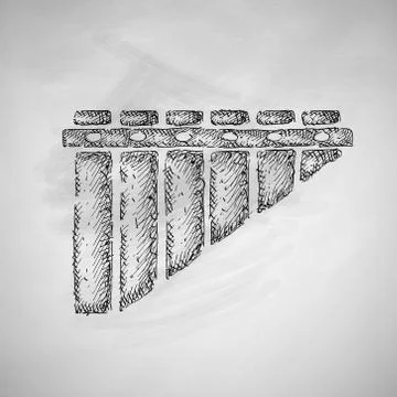 Panpipes icon Stock Illustration