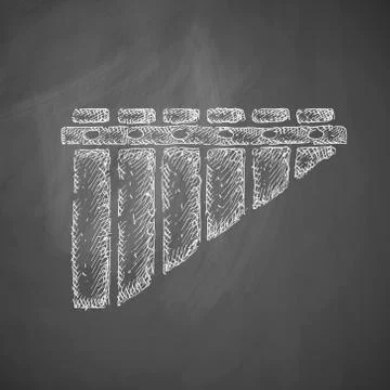 Panpipes icon Stock Illustration