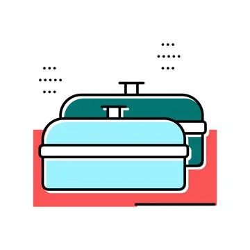 Pans kitchen ware for cooking color icon vector illustration Stock Illustration