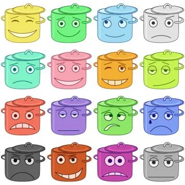 Pans smilies Stock Illustration