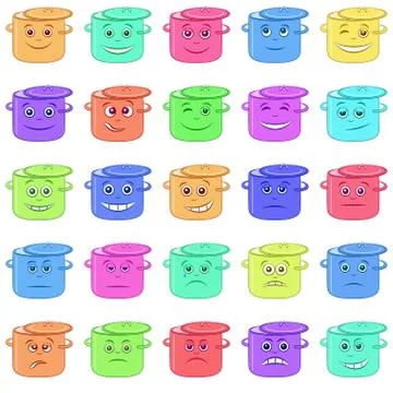 Pans Smilies Stock Illustration