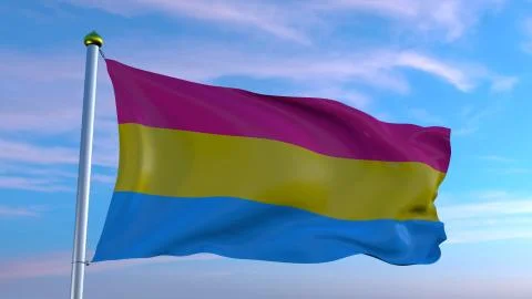 Pansexual pride flag Illustrazione stock