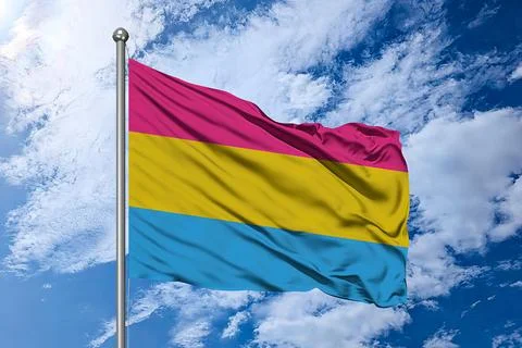 Pansexual Pride Flag – Image Representing the Pansexual Community Stock Illustration
