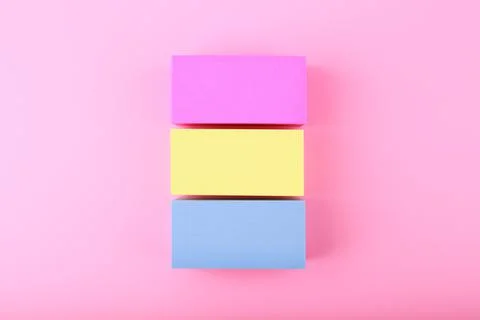 Pansexual pride flag on pink background. Symbol of pansexual community in Stock Photos