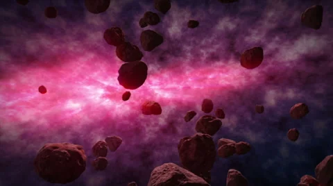 Panshot of space and nebula. Stock Footage 56183450