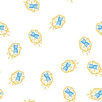 Panspermia space vector seamless pattern Stockillustratie