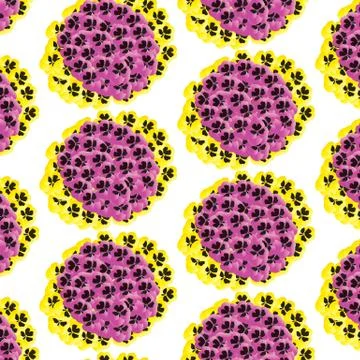 Pansy pattern イラスト素材